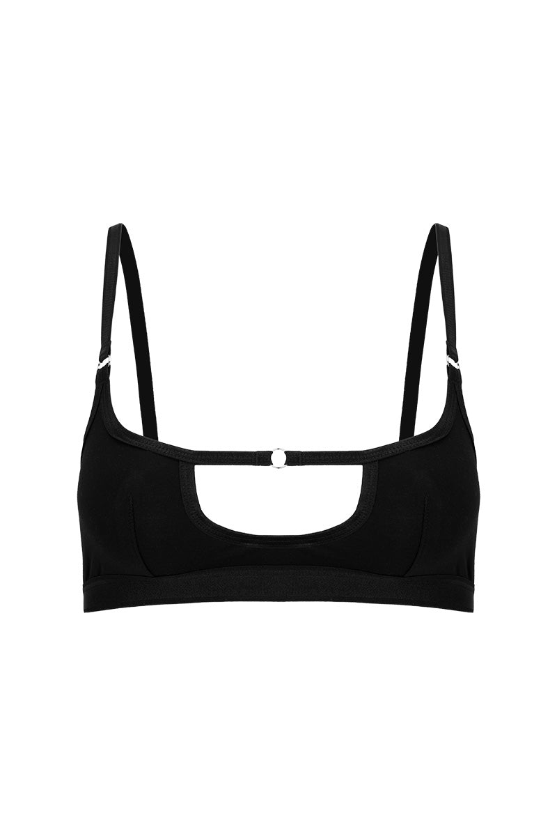 Cut-out Cotton Black
