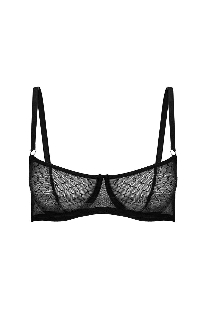 Basic Black Bow Bra