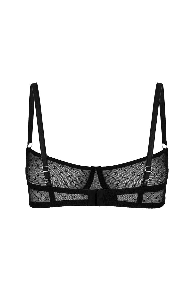 Basic Black Bow Bra