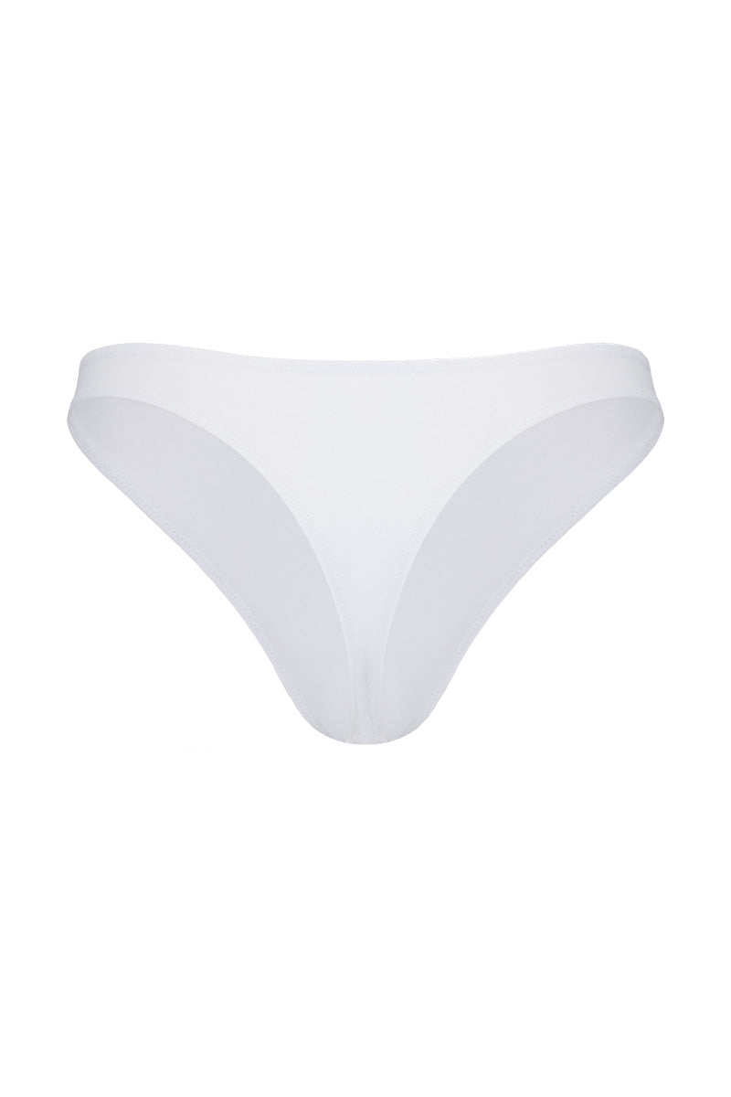 Basic Cotton White Thong