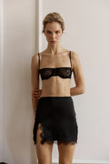 Satin Noir Skirt