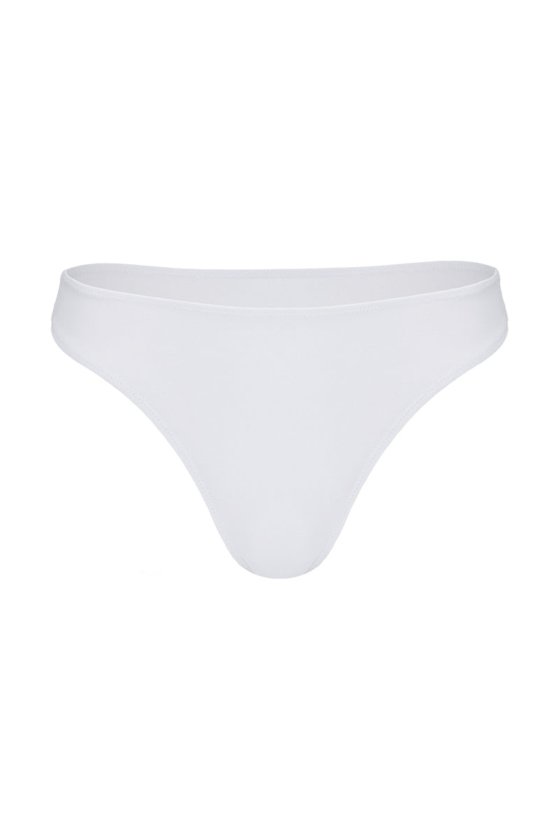 Basic Cotton White Thong