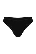 Basic Cotton Black Thong