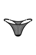 Black Bow Mini Thong
